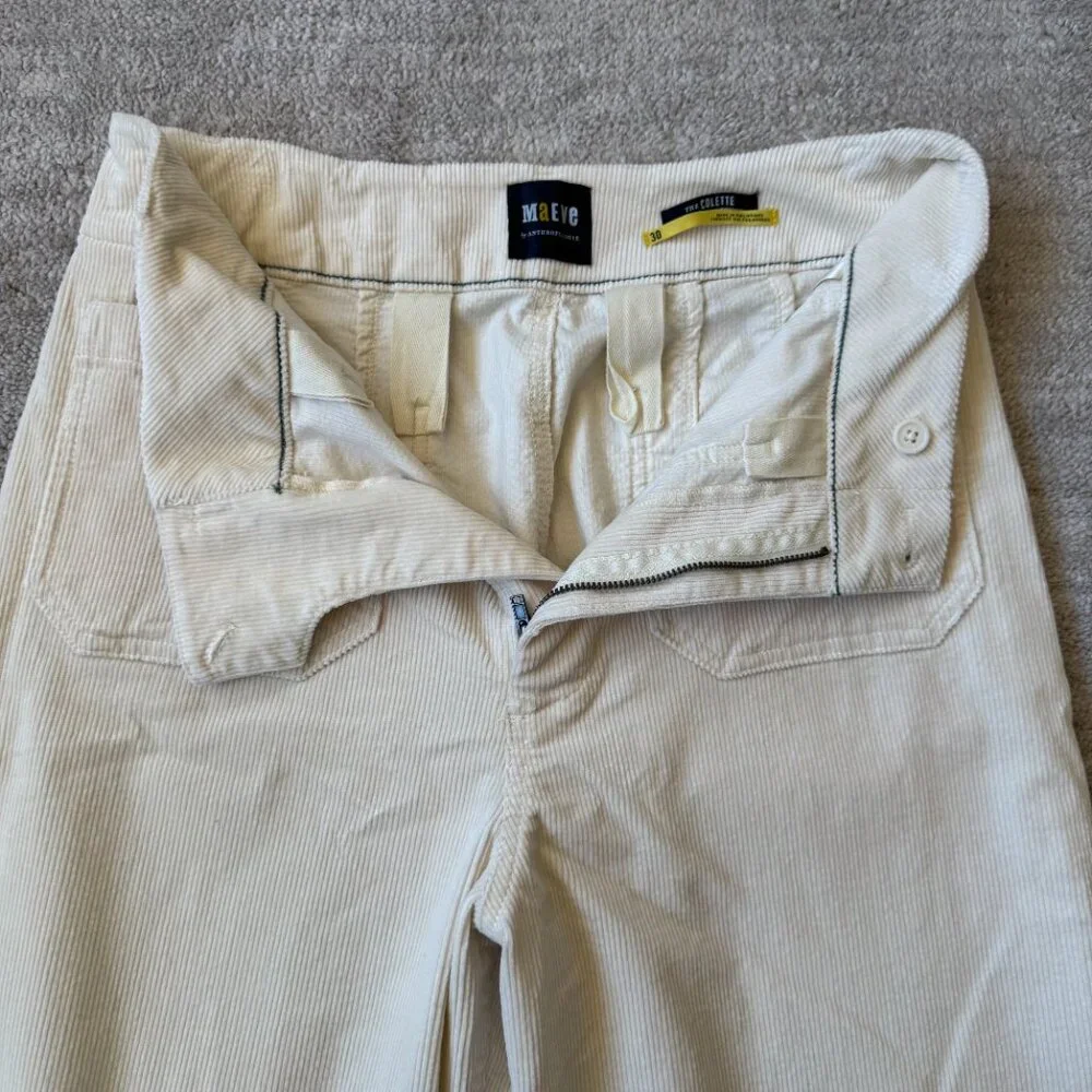 Anthropologie Maeve Colette Cropped Wide-Leg Corduroy Pants - Picture 6 of 11